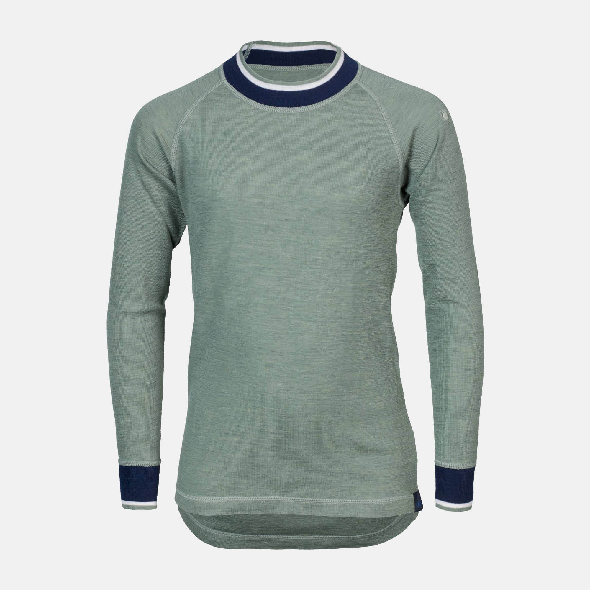 Wool Top Jr, Green Melange, hi-res